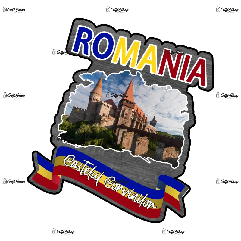 Castelul corvinilr romania, magnet frigider mgs164